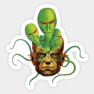 Alien Brains Sticker